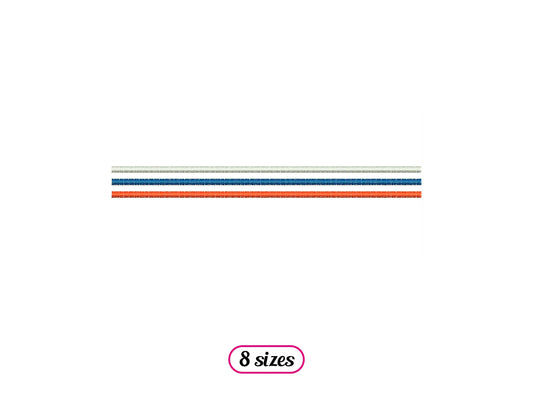 Three Lines Divider Machine Embroidery design - 8 sizes - INSTANT DOWNLOAD