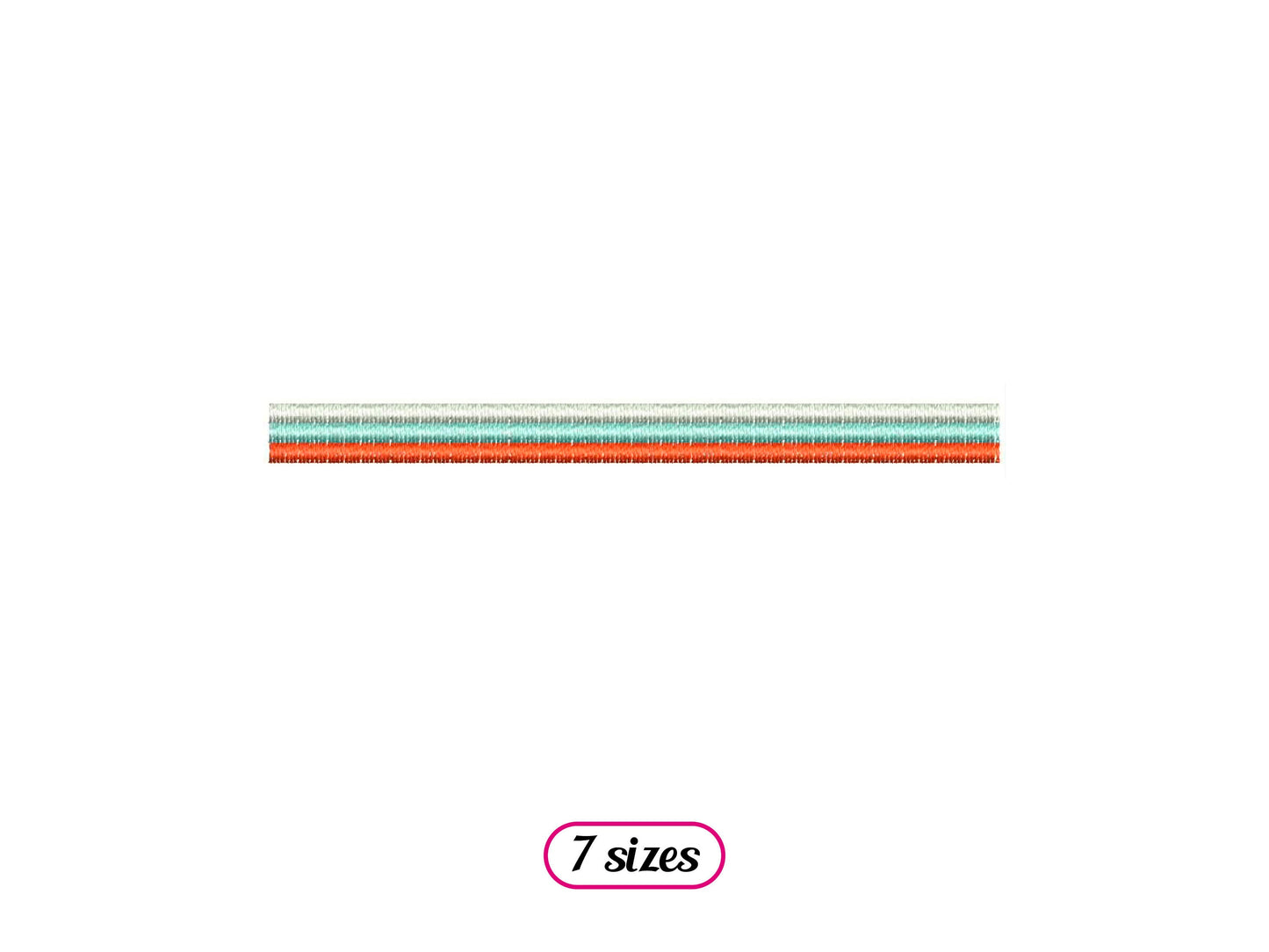 Tricolor Stripe Divider Machine Embroidery design - 7 sizes - INSTANT DOWNLOAD