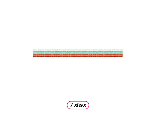 Tricolor Stripe Divider Machine Embroidery design - 7 sizes - INSTANT DOWNLOAD