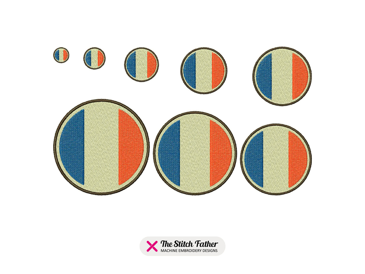 Tricolor Round Logo