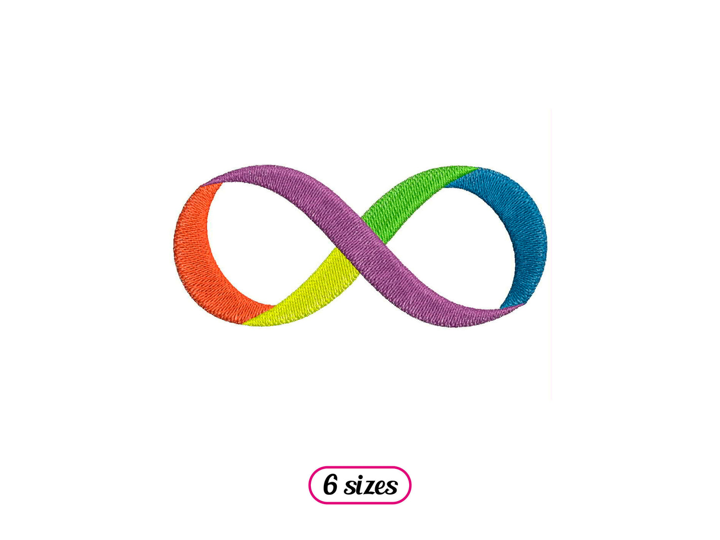 Neurodiversity Symbol Machine Embroidery design - 6 sizes - INSTANT DOWNLOAD