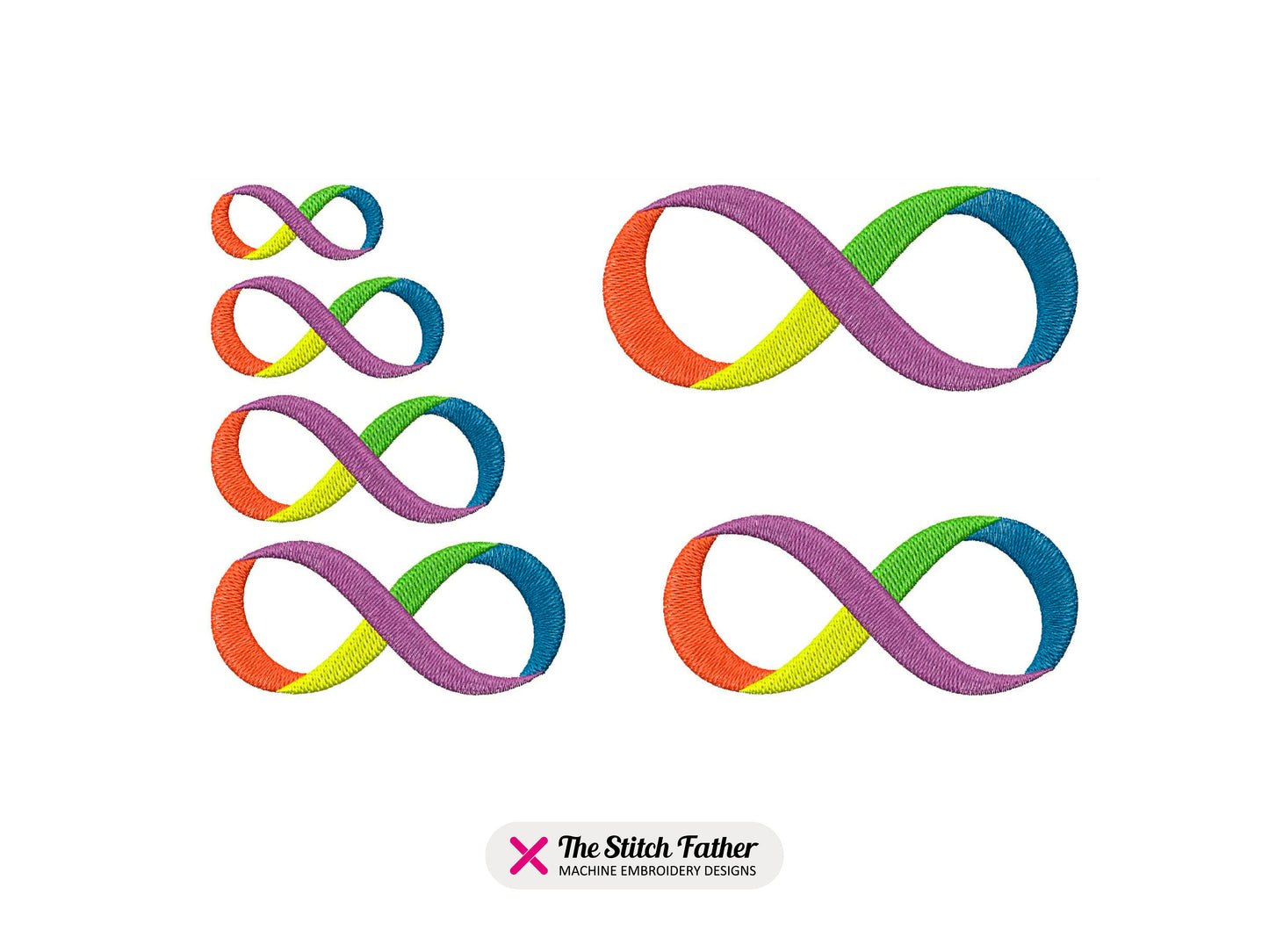 Neurodiversity Symbol Machine Embroidery design - 6 sizes - INSTANT DOWNLOAD