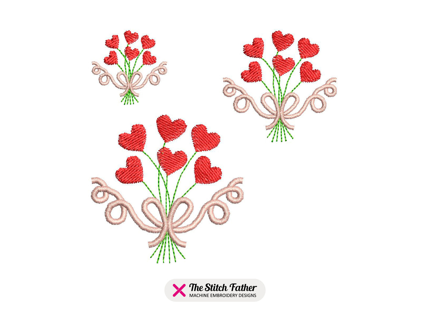 Mini Valentine Hearts Patterns Set