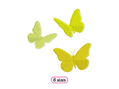 Flying Butterflies Silhouettes