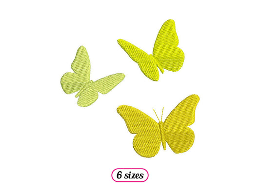 Fliegende Schmetterlinge Silhouetten