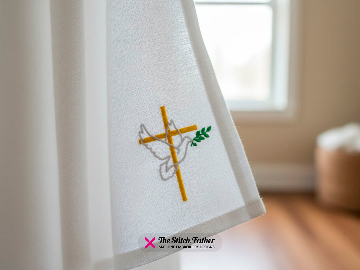 Christian Cross with Dove