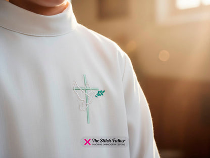 Christian Cross with Dove