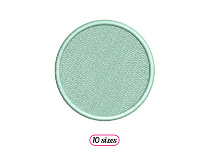 Satin Circle Frame Filled
