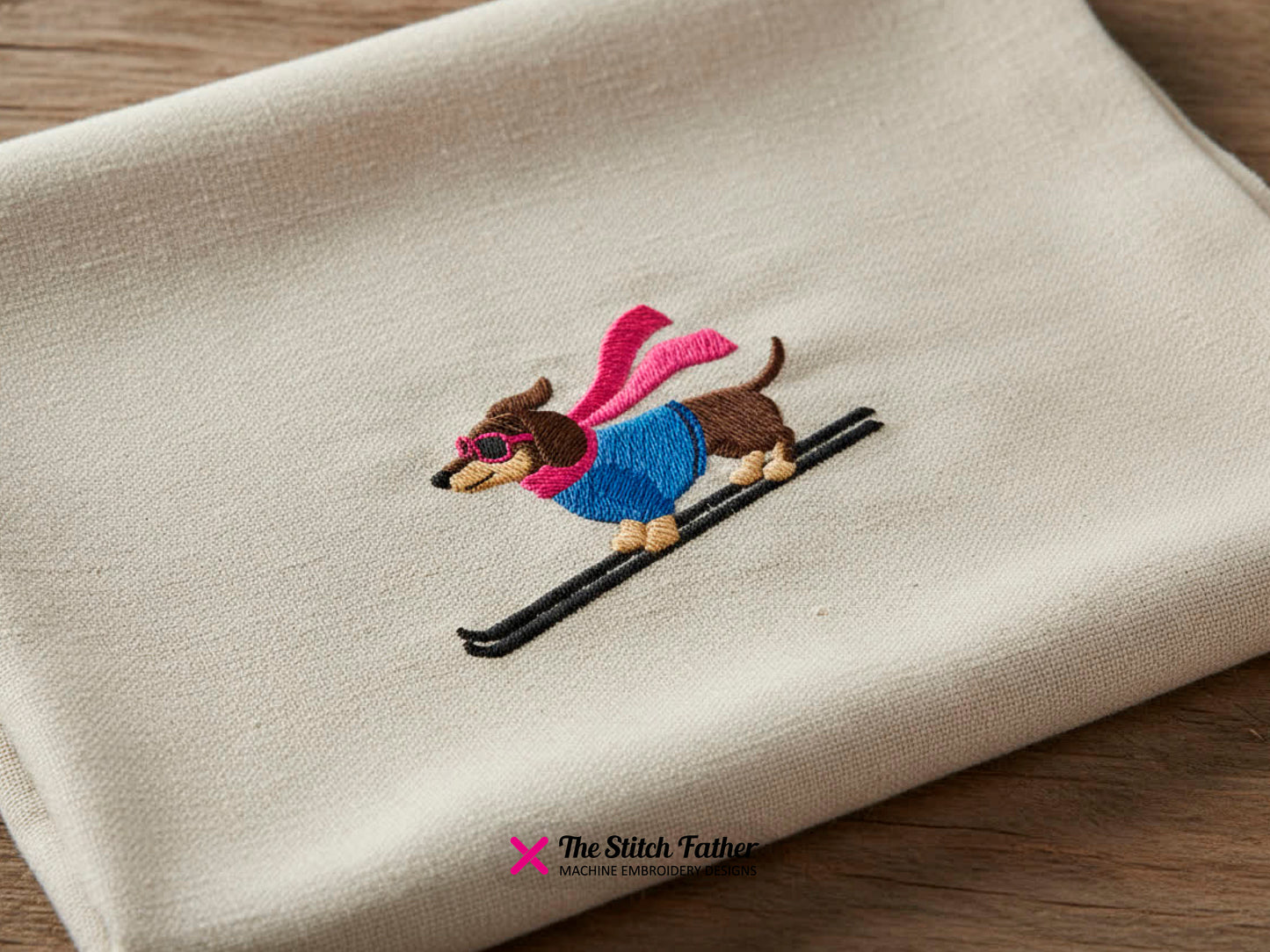Dachshund Skier