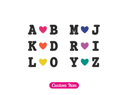 Initialen mit Herz Custom