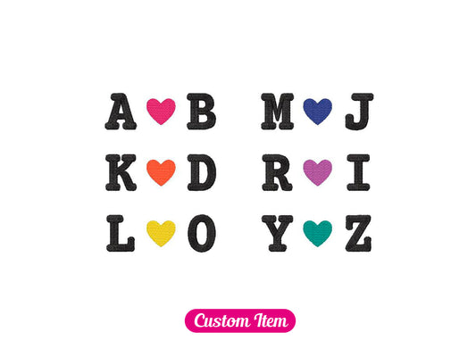 Initials with Heart Custom