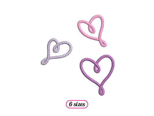 Hearts with Loop Shape