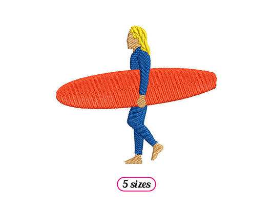 Surfer with Board