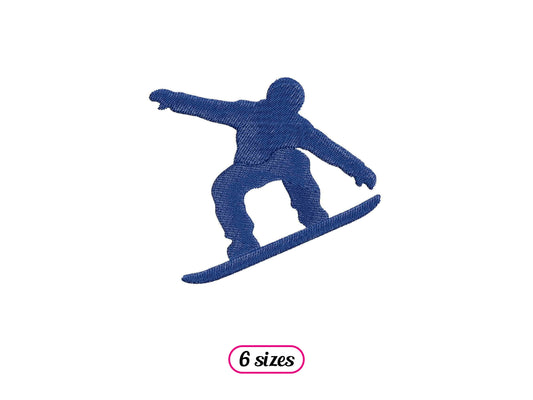 Snowboard Jump Silhouette