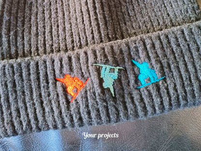 Snowboarding Horizontal Logo