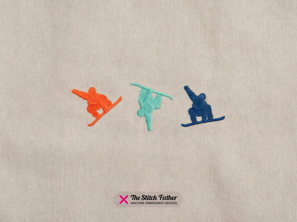 Snowboarding Horizontal Logo