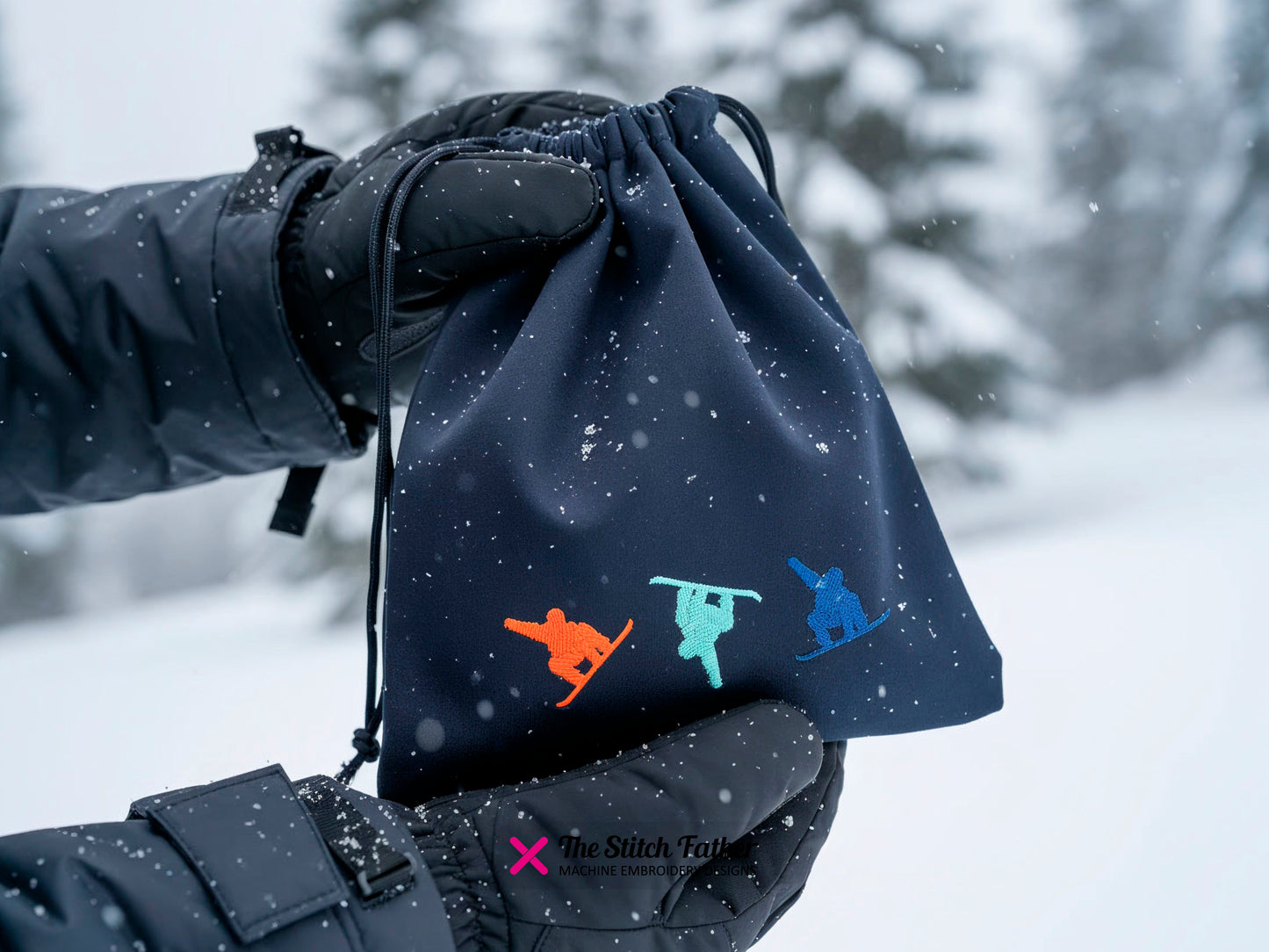 Snowboarding Horizontal Logo