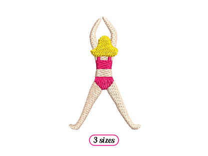 Swimmer Girl Top View