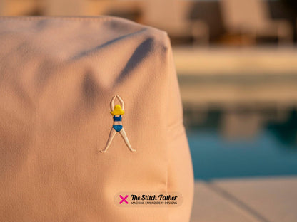Swimmer Girl Top View
