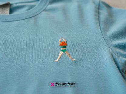 Swimmer Girl Top View
