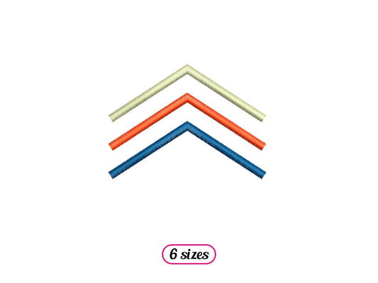 Tricolor Chevron Arrows