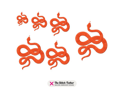 Snake Slithering Silhouette