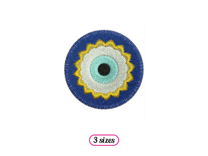 Evil Eye Machine Embroidery design - 3 sizes - INSTANT DOWNLOAD