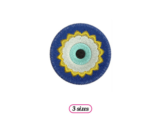 Evil Eye Machine Embroidery design - 3 sizes - INSTANT DOWNLOAD