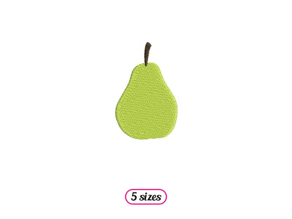 Mini Pear Machine Embroidery design - 5 sizes - INSTANT DOWNLOAD