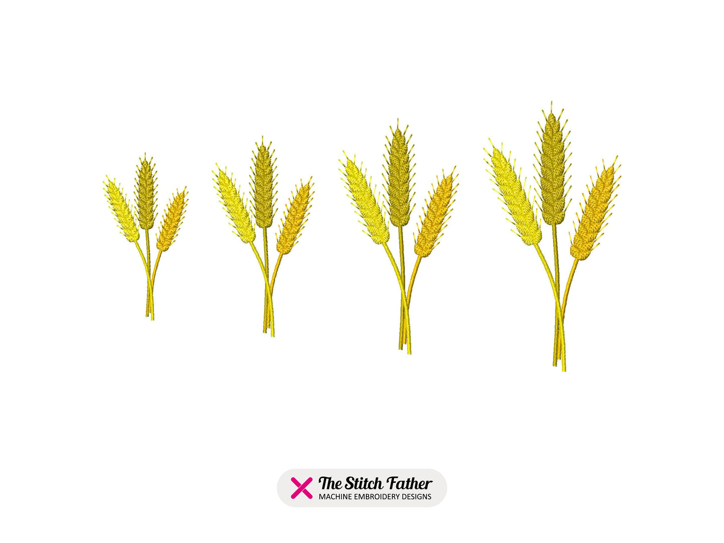 Ears of Wheat Machine Embroidery design - 4 sizes - INSTANT DOWNLOAD