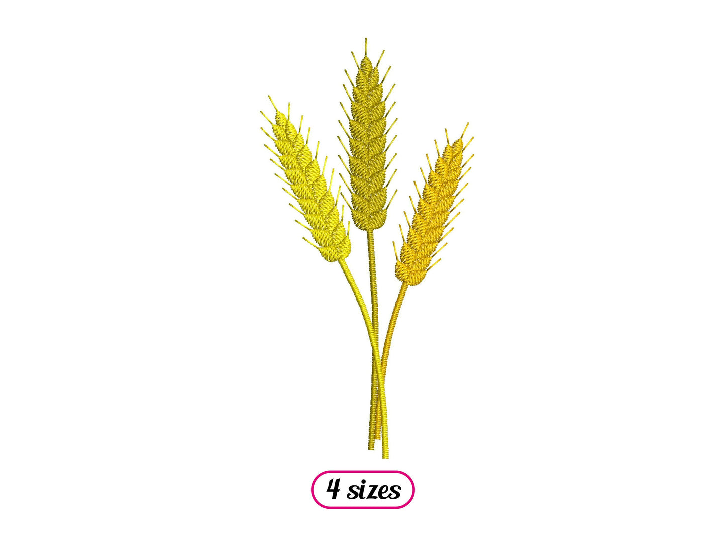Ears of Wheat Machine Embroidery design - 4 sizes - INSTANT DOWNLOAD