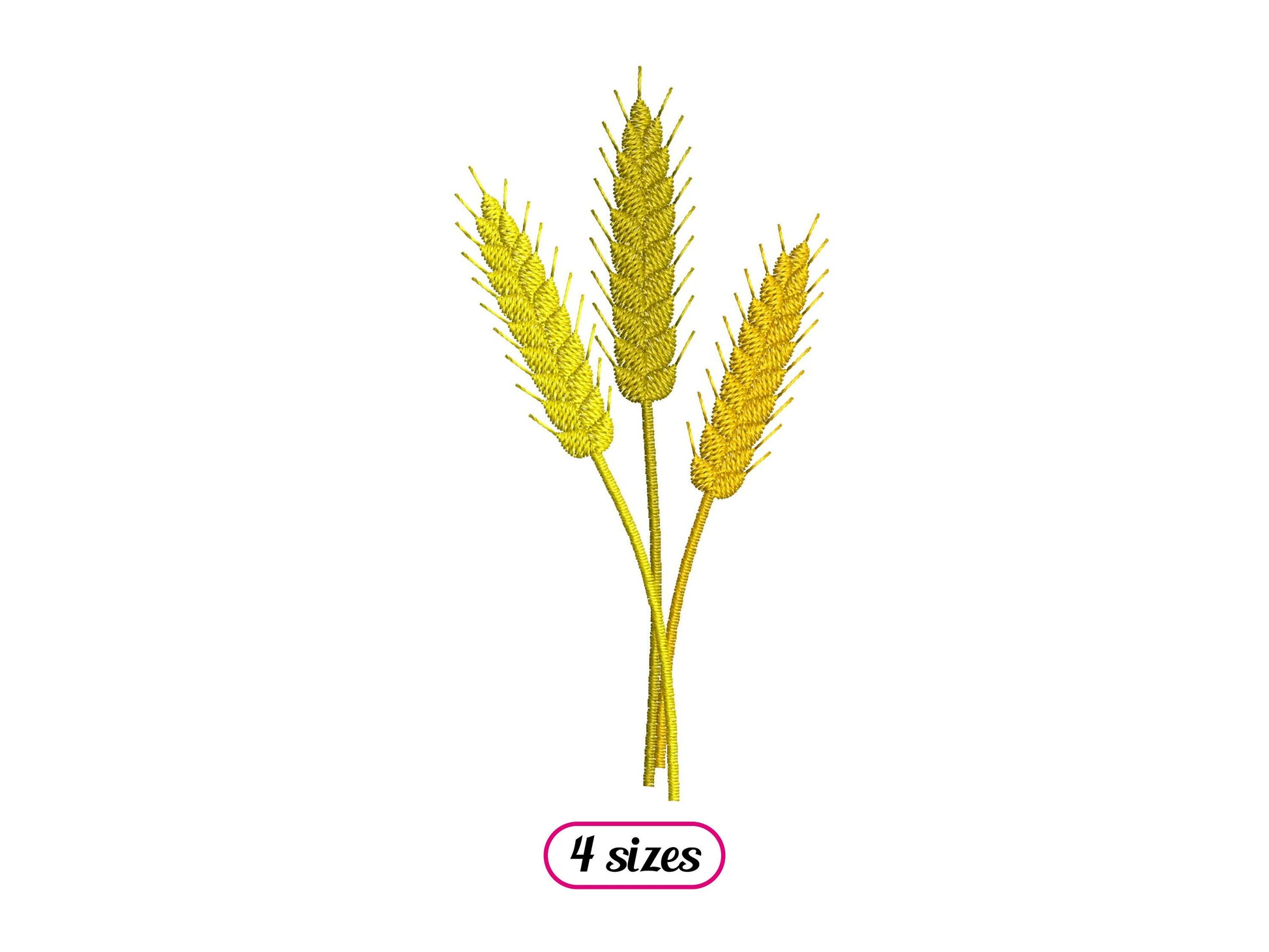 Ears of Wheat Machine Embroidery design - 4 sizes - INSTANT DOWNLOAD