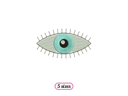 Eye Machine Embroidery design - 5 sizes - INSTANT DOWNLOAD