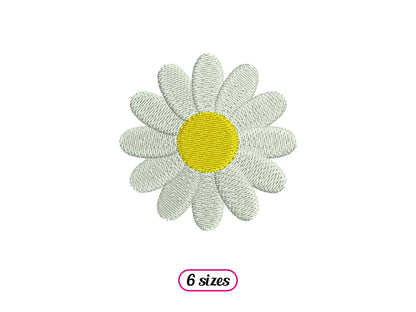 Daisy Flower Machine Embroidery design - 6 sizes - INSTANT DOWNLOAD