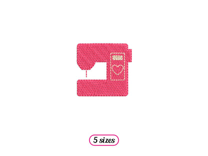 Mini Embroidery Machine Logo Machine Embroidery design - 5 sizes - INSTANT DOWNLOAD