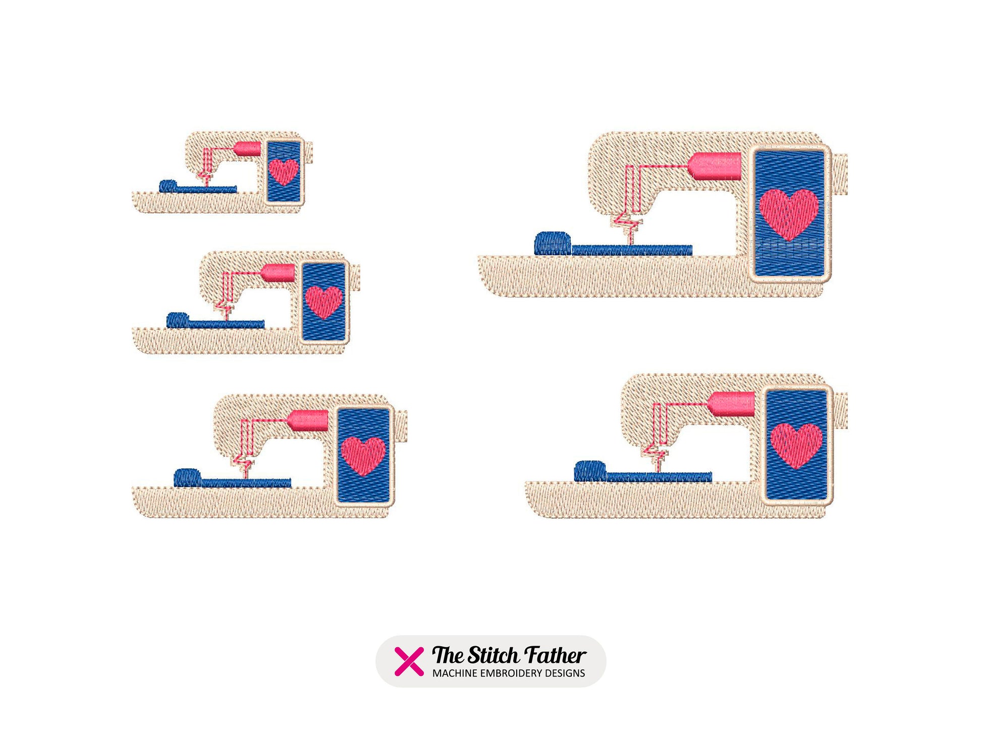 Embroidery Machine Machine Embroidery design - 5 sizes - INSTANT DOWNLOAD