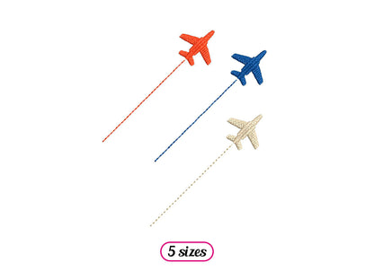 Planes Arrow Formation Machine Embroidery design - 5 sizes - INSTANT DOWNLOAD