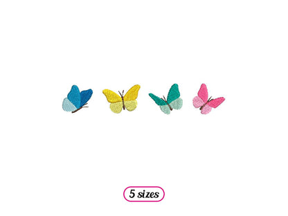Butterflies Horizontal Layout Machine Embroidery design - 5 sizes - INSTANT DOWNLOAD
