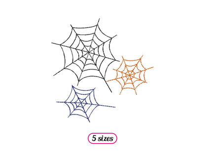 Spider Webs Machine Embroidery design - 5 sizes - INSTANT DOWNLOAD