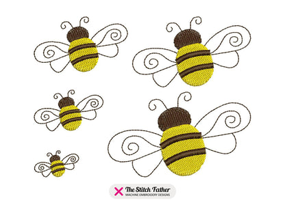 Cute Flying Bee