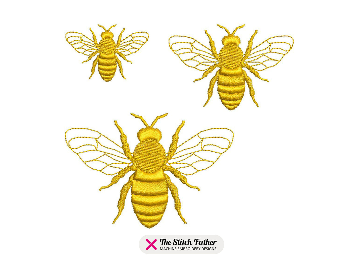Mini Bee Monochrome
