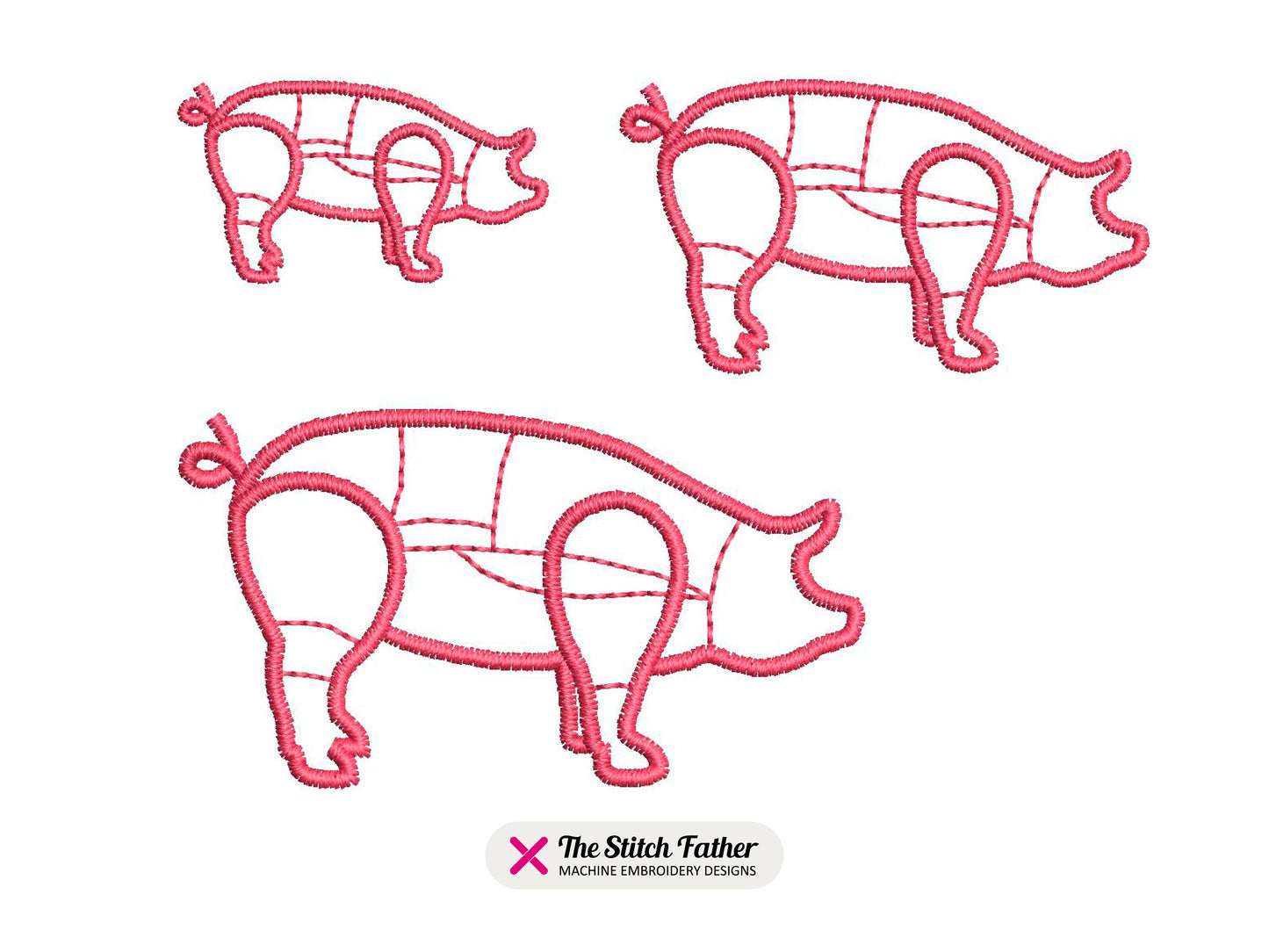 Mini Pork Cuts Silhouette