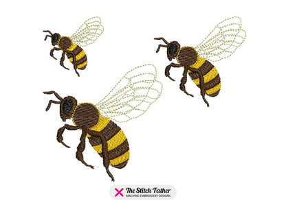 Mini Realistic Flying Bee Side View