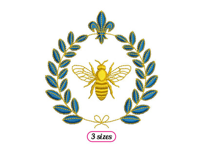 Bee with Laurel Wreath