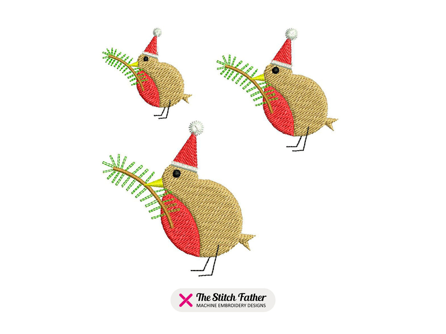 Mini Christmas Robin Bird