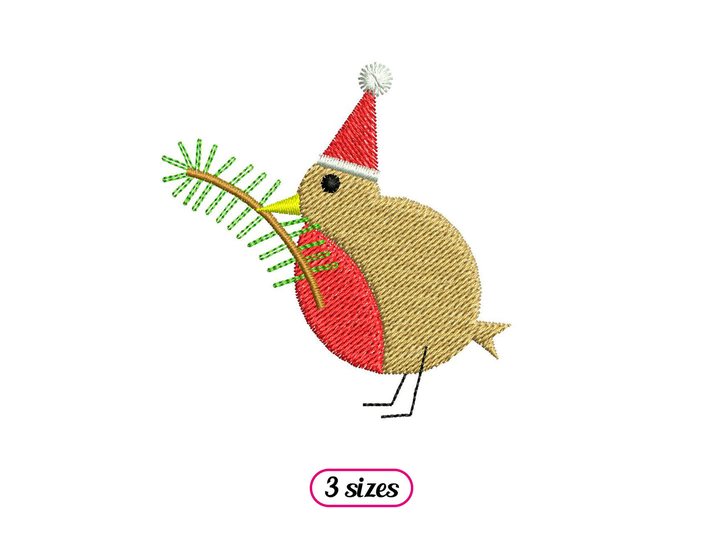 Mini Christmas Robin Bird