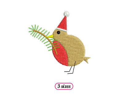 Mini Christmas Robin Bird