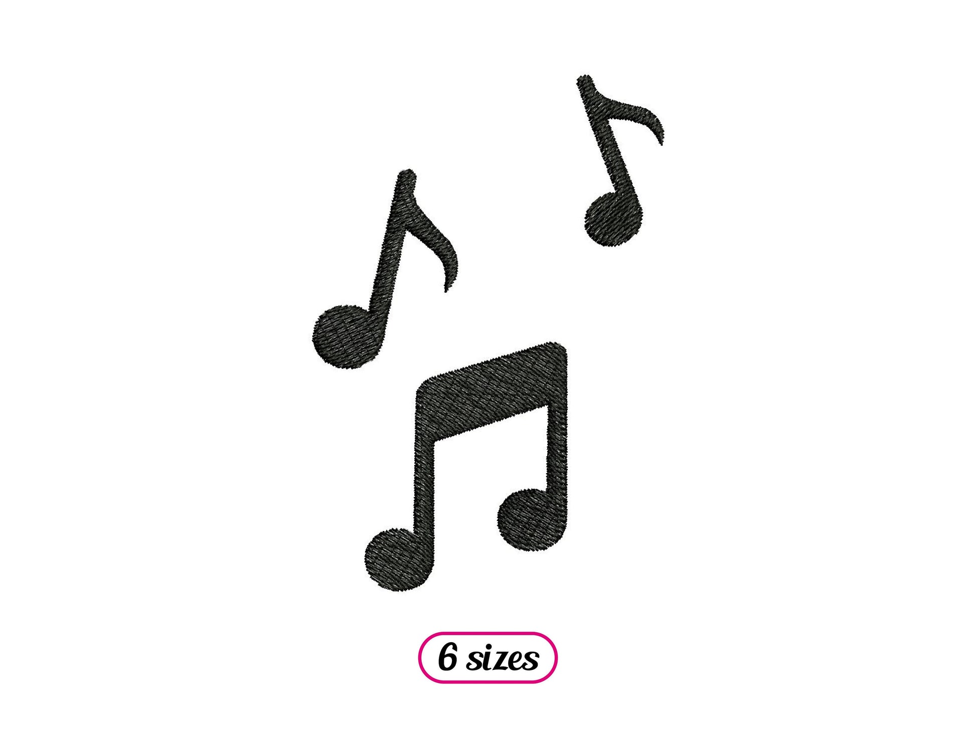 Mini Musical Notes Silhouette