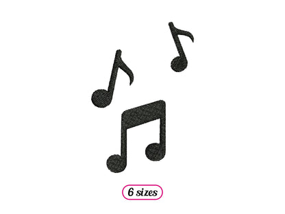 Mini Musical Notes Silhouette