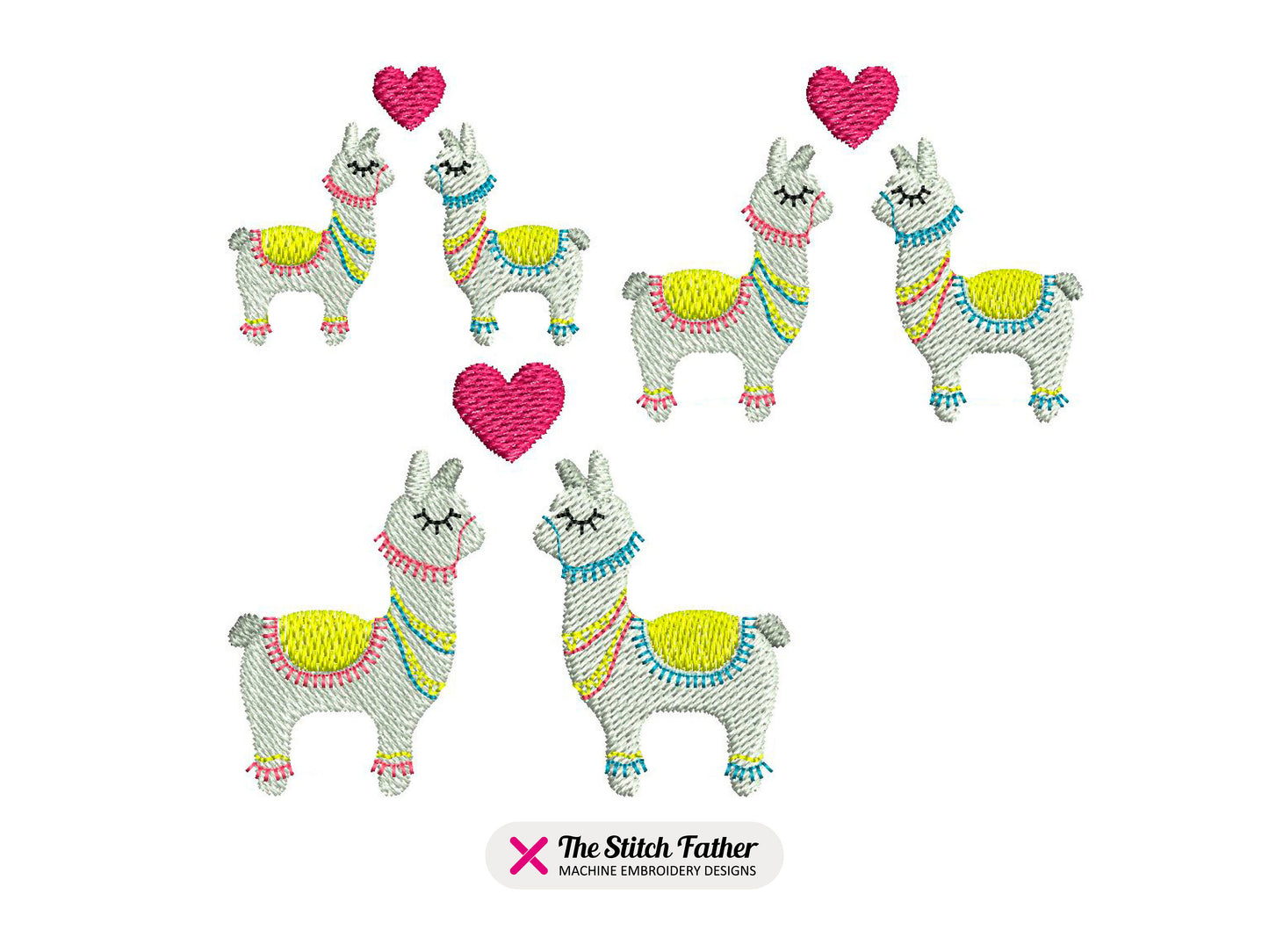 Llamas Couple in Love